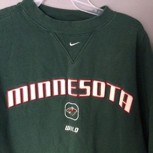 Minnesota Wild NHL Green Nike Pullover Sweatshirt